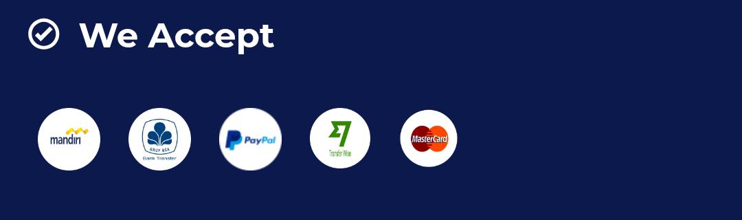 We Accept Payment Methods